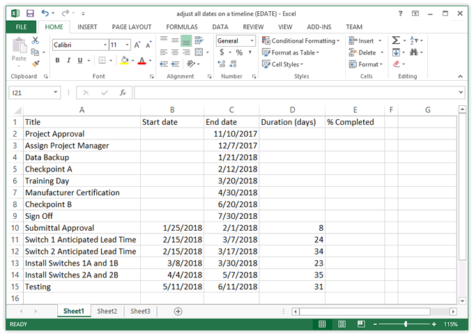 adjust all dates 9