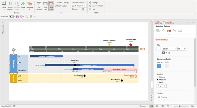 customize-timeline-style-pane-free-edition