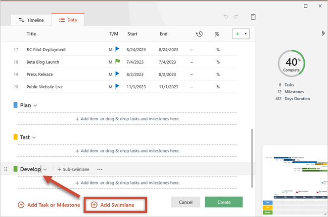 data-view-add-swimlane