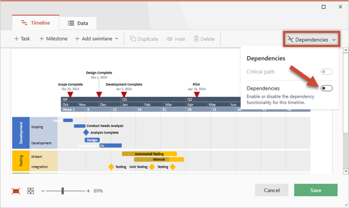 disable-dependencies-current-timeline