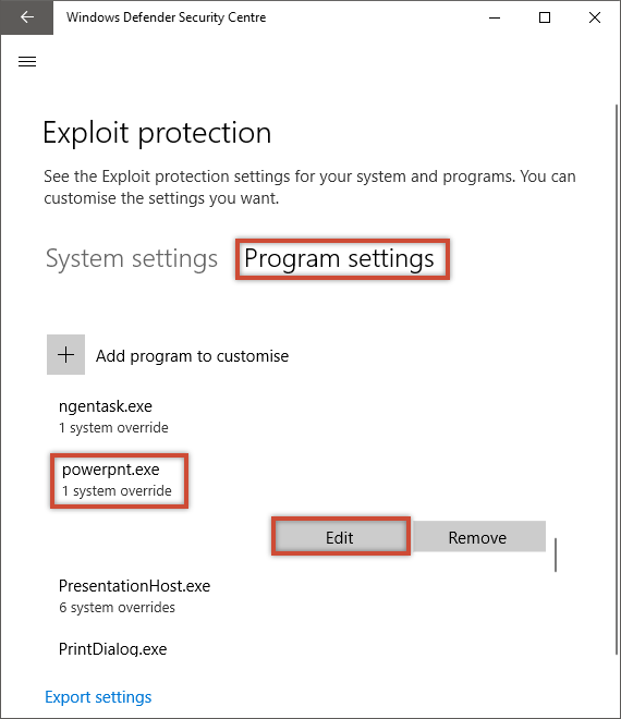 edit-powerpoint-rules-export-protection-settings