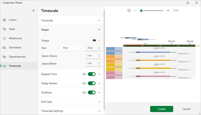 timescale tab