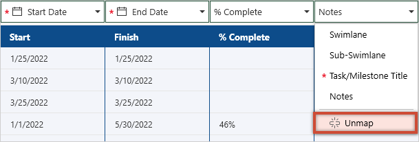 unmap-columns-smartsheet-import-office-timeline